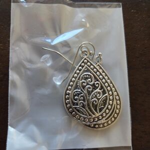 Elegant Silver Teardrop Earrings